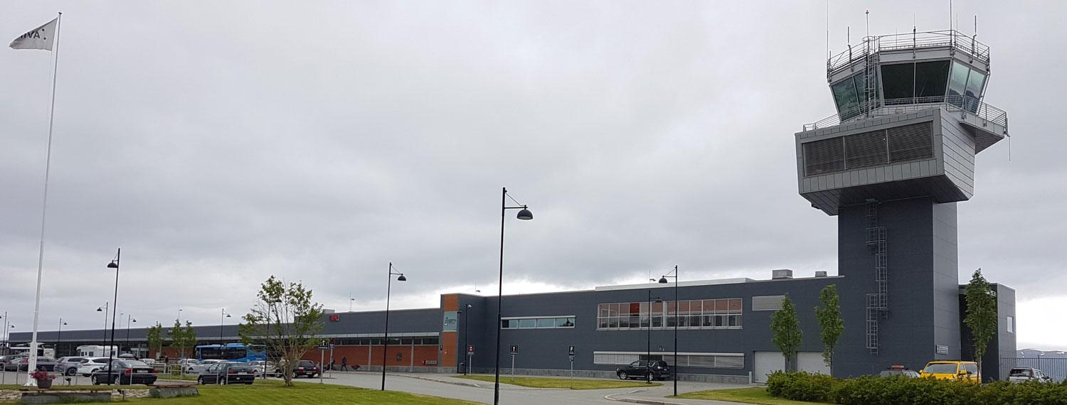 Alta Airport: the terminal building and the control tower